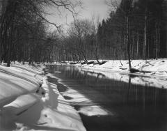 Snow Covered Banks, Rocky River Reservation, Ohio, March 5, 1978