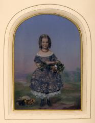 Portrait of a young girl, circa 1860,