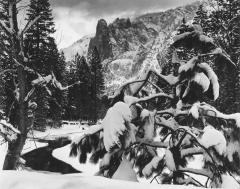 Sentinel Rock, winter dusk, Yosemite National Park, California, 1944