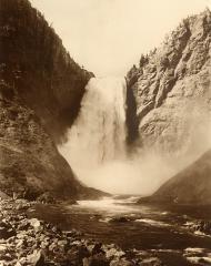 Great Falls of the Yellowstone River, 360 feet, Yellowstone National Park, Wyoming, ca. 1885