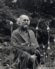 Morris Graves in His Leek Garden, 1973